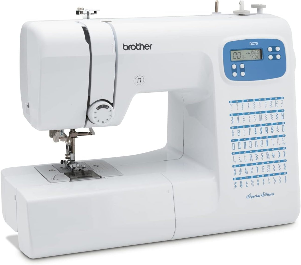 Brother, Macchine da cucire a controllo elettronico, DX70SE, Nero