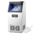 CREWORKS, Macchina per cubetti di ghiaccio, 73 kg/24h, 480 W, Argento, acciaio inox