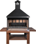 STUFE A PELLET ITALIA, Barbecue a carbone, 30 Kg, Argento/Nero, acciaio inox