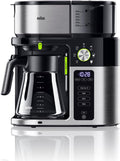 Braun, Macchina da caffè, KF9050BK, Marrone/Argento/Nero, acciaio inox, timer