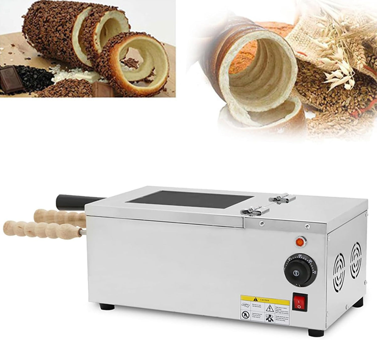 Camino elettrico, COYEUX, 110 V, 1500 W, 200 mm, Nero, acciaio inox