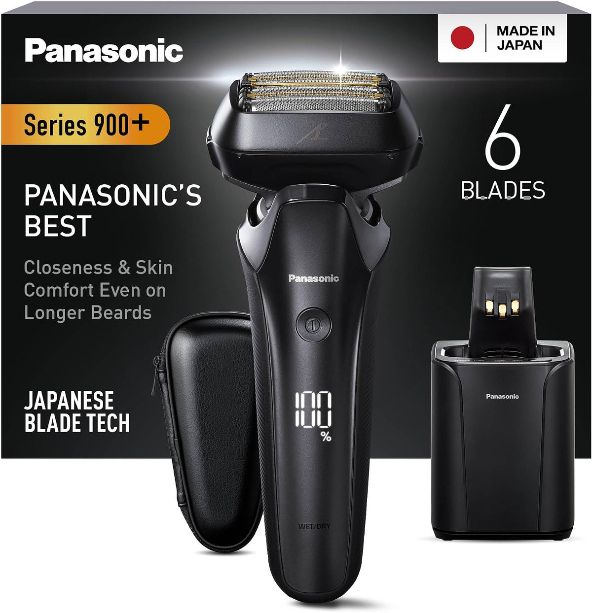 Panasonic, Rasoi a lamina, ES-LS9A, Nero, autopulizia
