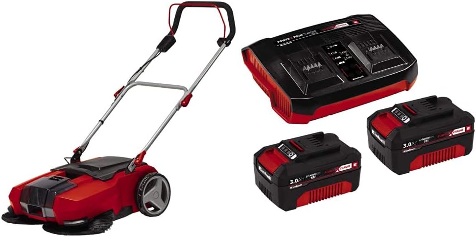 Einhell, Tagliaerba con lama rotante, 3,0 Ah, Nero, vano contenitore