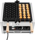 Macchine per Waffle, WUSRTO, 1500 W, 37,5 x 33 x 21,25 cm, 50-300 °C, Argento, acciaio inox, timer