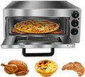 XSDAJSD, Forno per pizza, 2000 W, 27 cm, 14 cm, Argento, acciaio inox