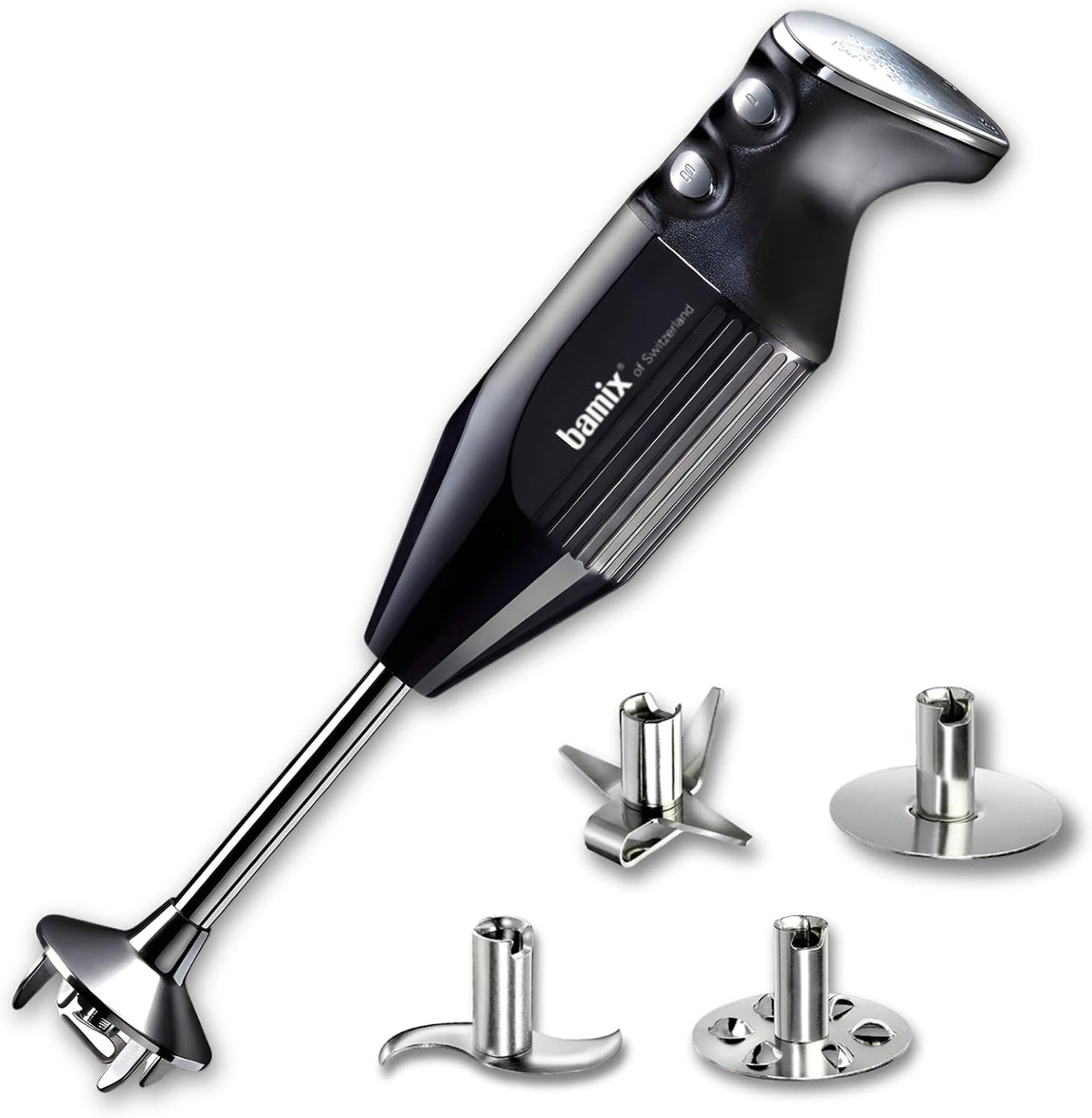 bamix, Frullatore, M350, 240 V, Argento/Nero, acciaio inox