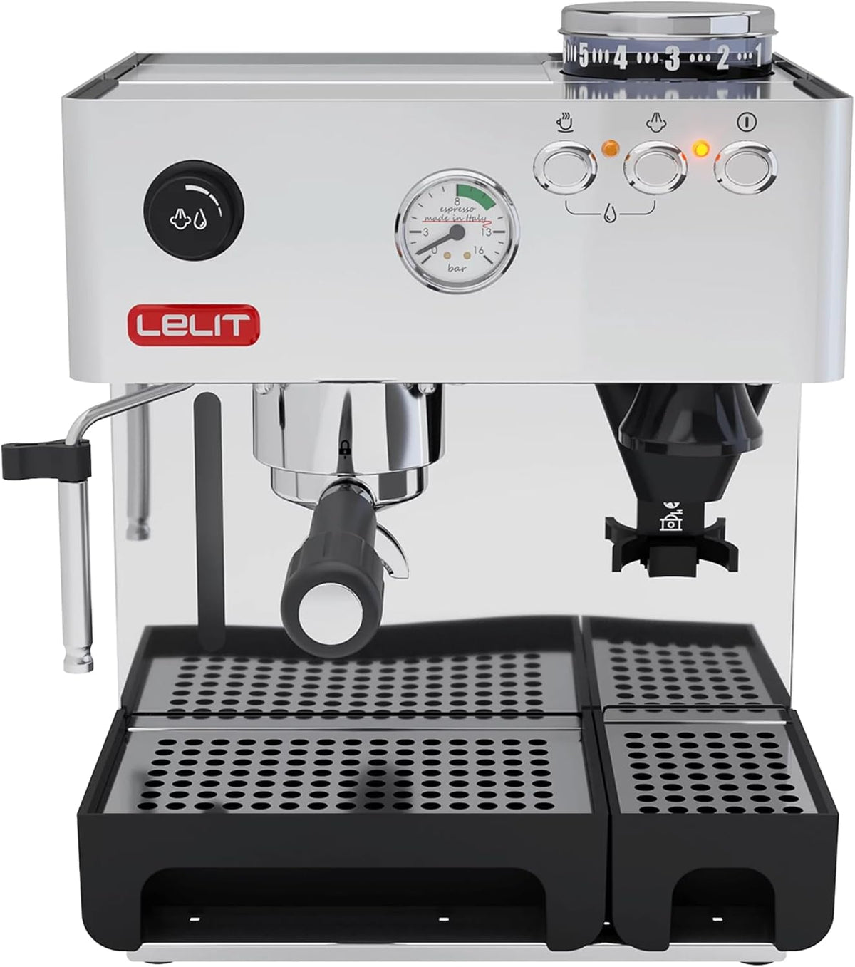 Macchine per espresso e cappuccino, PL042EM, Lelit, 1200 W, Argento, acciaio inox