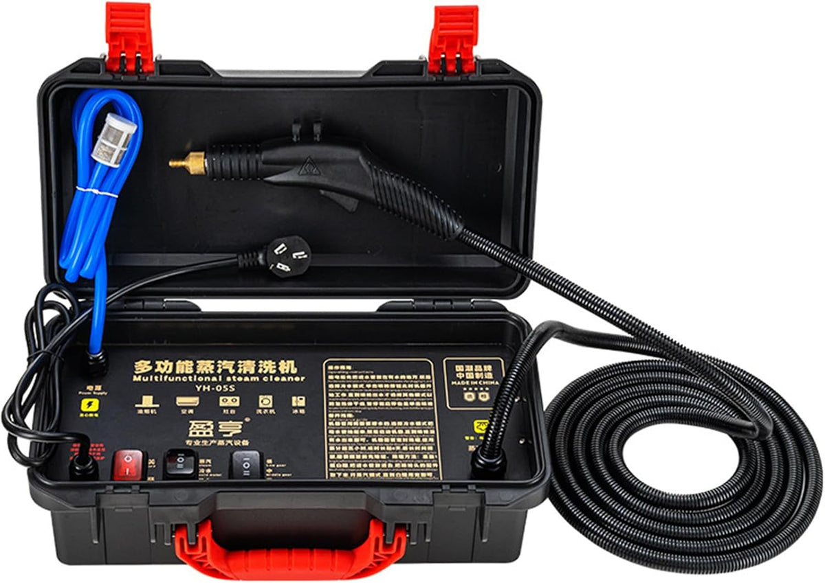 ERSINIAN, Pulitore a vapore, 1700 W, 220 V, 3 bar, Nero