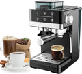 Macchina da caffè, ZyKnaurral, 20 Bar, 1,5 litri, 1050 W, Nero/Argento, acciaio inox