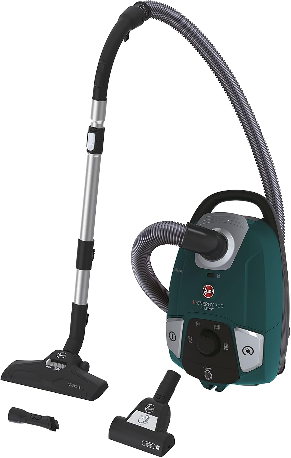 Hoover, Aspirapolvere, HE330ALG, 850 W, 3,5 L, 9,5 m, Verde
