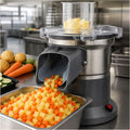 SHEUAO, Mandoline, 6×6 mm, 220 kg, 4 mm, Nero, acciaio inox, struttura modulare, 3 in 1
