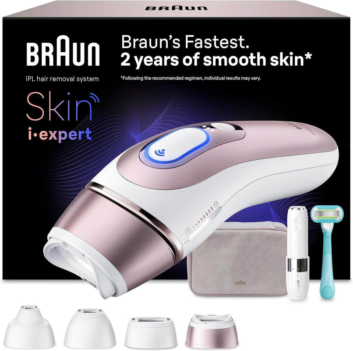 Epilatori a luce pulsata, PL7432, Braun, Marrone