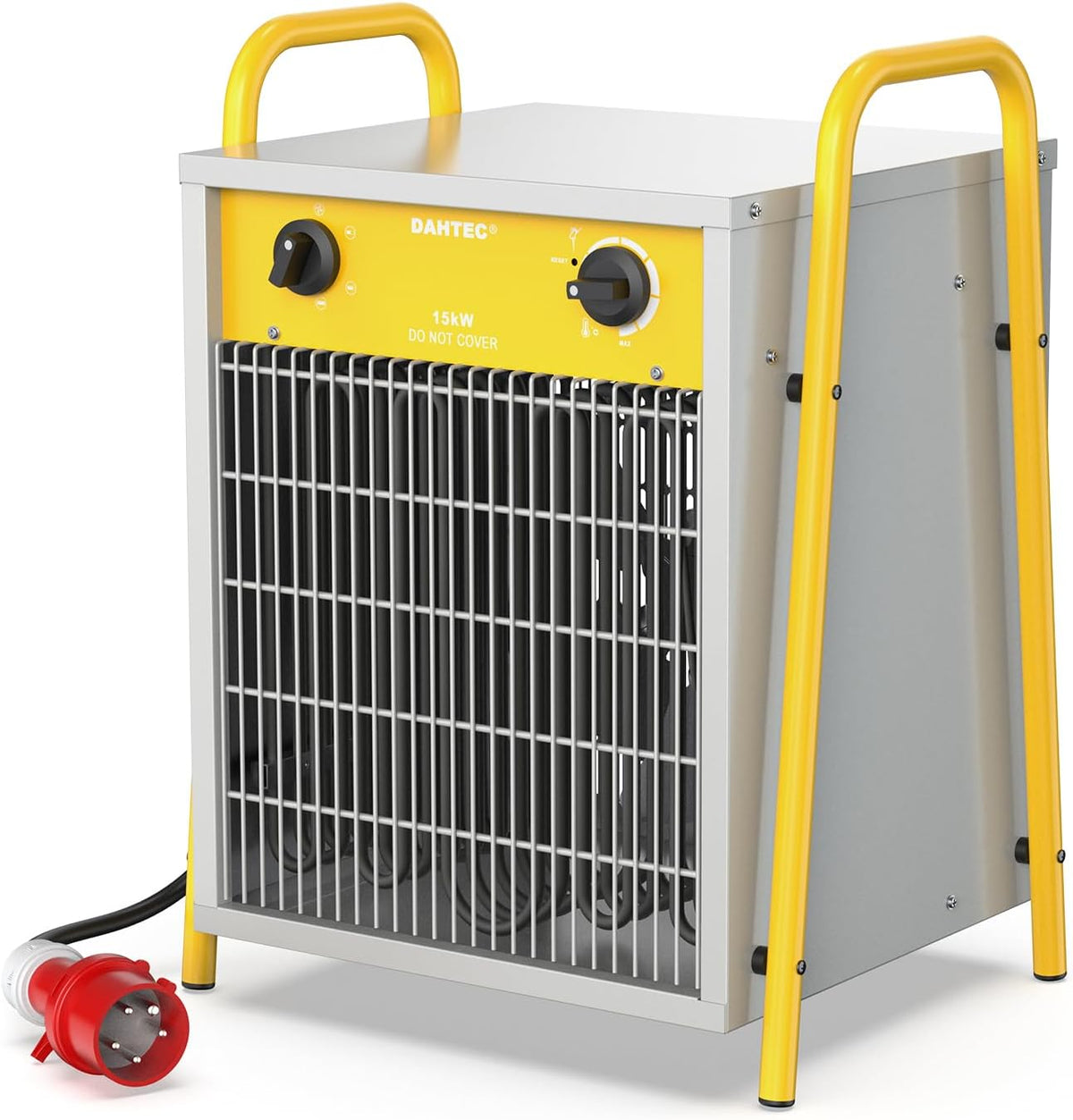 DAHTEC, Stufe elettriche, 15 kW, 2246 m³/h, 1,60 m, Bianco, protezione dal surriscaldamento