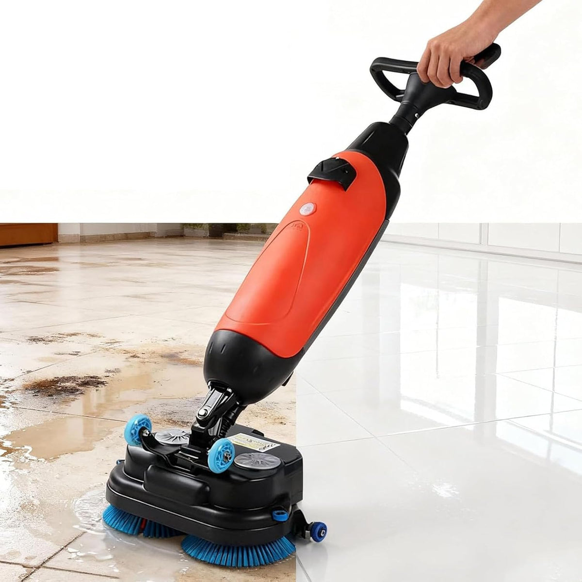 Lavasciuga, 50 × 36 × 120 cm, 36 V, 250 W, Rosso, funzionamento senza fili, 3 in 1