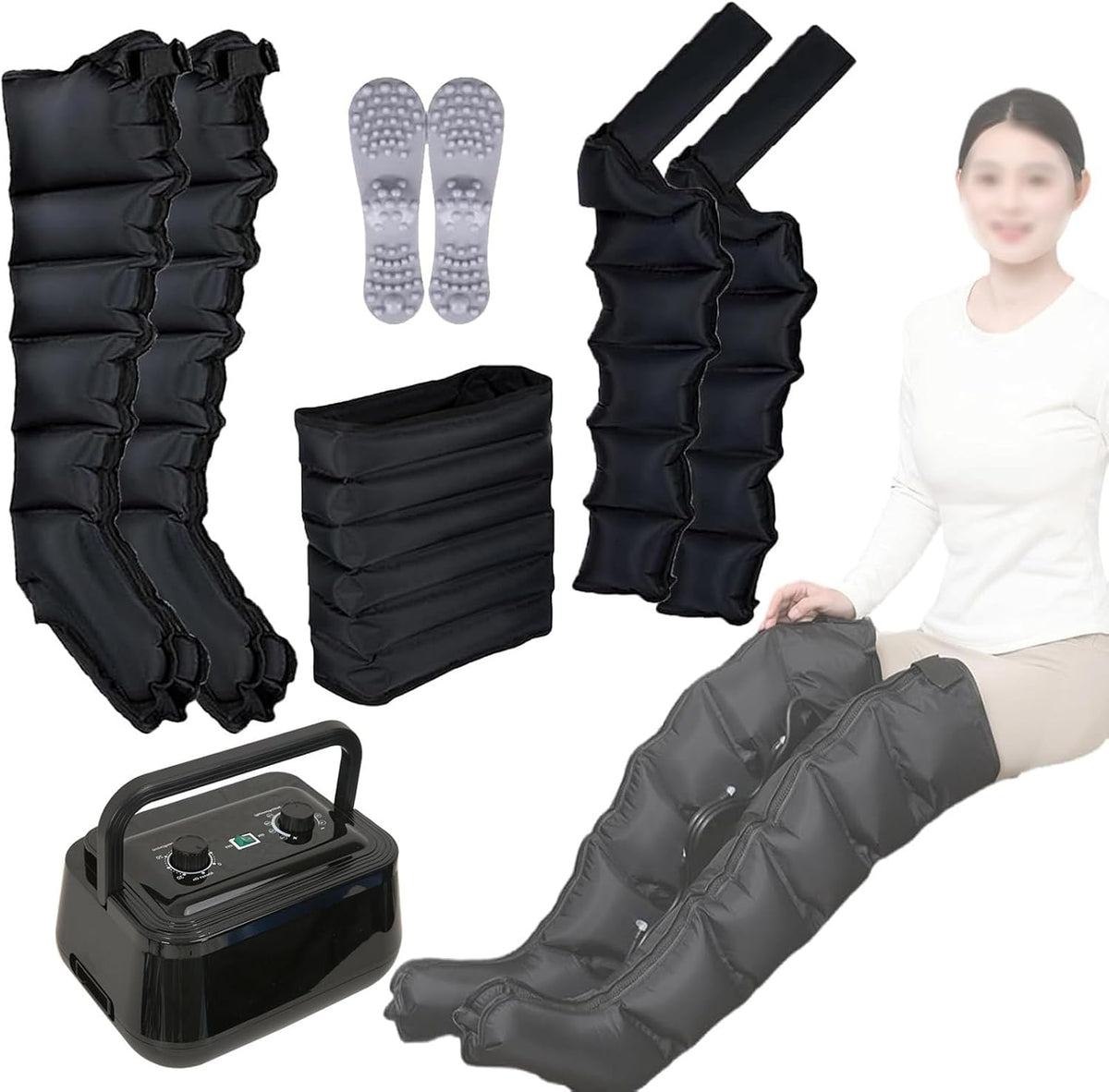 MINHUIJIHUI, Massaggiatori elettrici per i piedi, 35 W, Nero