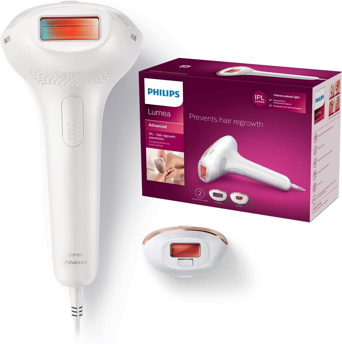 Epilatori a luce pulsata, SC1997/00, PHILIPS, Nero