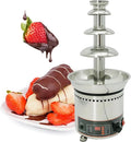QianCruxtacy, Fontane di cioccolata, 8 kg, 28×58 cm, 300 W, Argento, acciaio inox