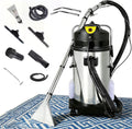 Naturalpowev, Aspirapolvere solidi e liquidi, 40 L, 1100 W, 11 m, Nero, acciaio inox
