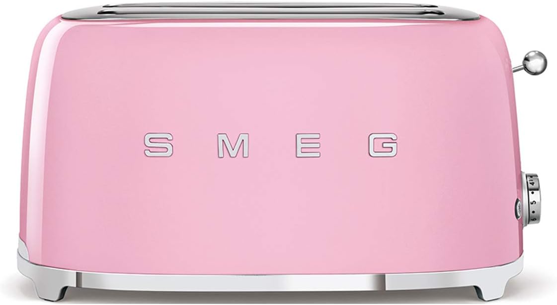 Smeg, Tostapane, TSF02PKEU, 36 mm, 1500 W, 39,4x20,8x21,5 cm, Rosa