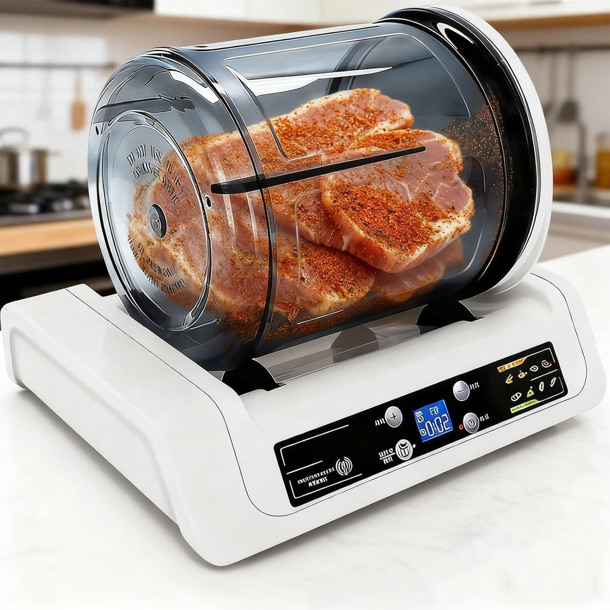 Termostati a immersione per cotture sottovuoto, 5 l, 33 x 24 x 25 cm, 4 W, Nero, timer