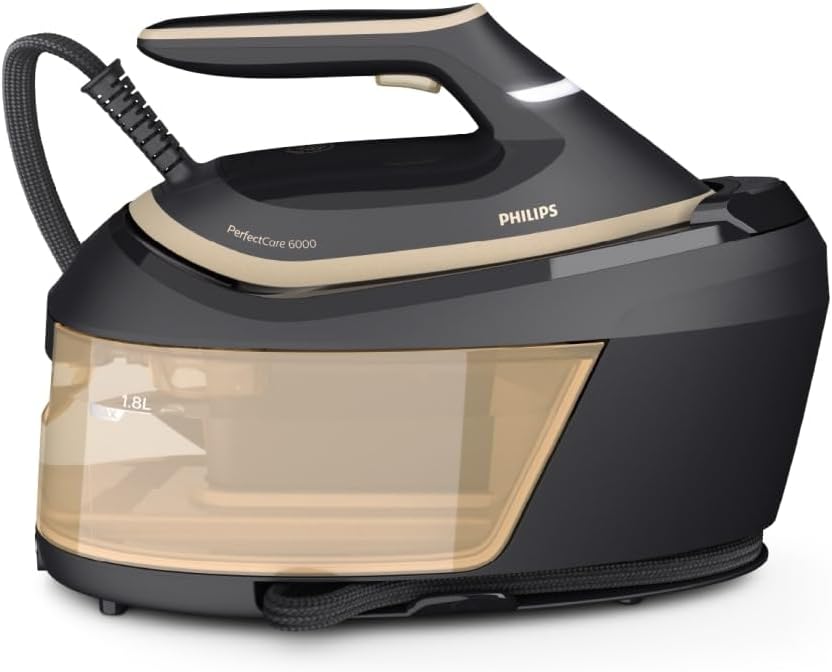 PHILIPS, Ferri a caldaia, 8 Bar, 600 g, 1,8 L, Nero