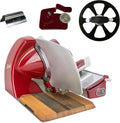 Berkel, Affettatrice, 230 V, Rosso, alluminio, struttura pieghevole, illuminazione LED, spegnimento automatico