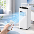 Condizionatore portatile, ZHIQXUE, 5000 BTU, 30 dB, 16°C, Bianco, telecomando