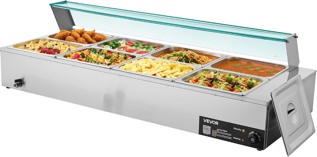 VEVOR, Fili stendibiancheria, 1700 W, 30-85°C, Argento, acciaio inox