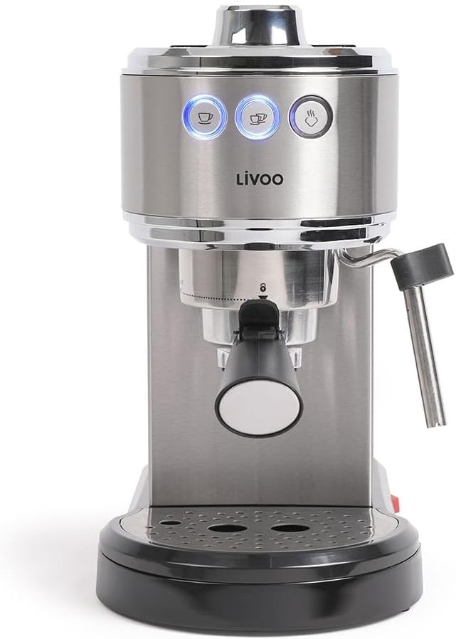 LIVOO, Tute da ginnastica, 15 bar, 1 l, Grigio, acciaio inox