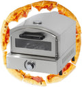 XEEAOFE, Forno per pizza, 425 x 520 x 410 mm, 8 kg, 50-350 °C, Argento, acciaio inox