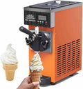 ZXINXIN, Gelatiera, 80 g, 450 W, 2,5 l, Arancione, acciaio inox, illuminazione LED