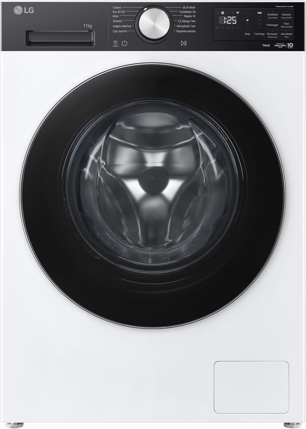 LG, Lavatrice, F4NX5011TKC, 11 kg, Bianco