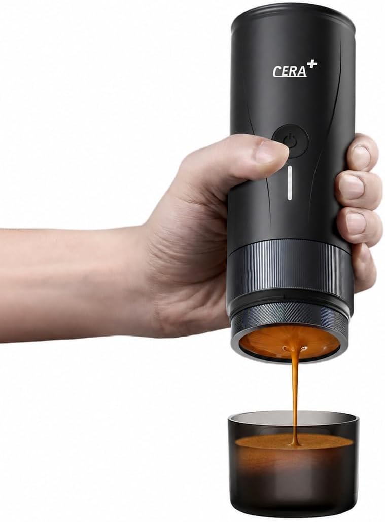 Macchina da caffè, CERA+, 50 ml, Nero/Argento