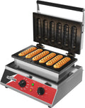crosson, Macchine per waffle, 23 CM, 7 KG, Nero, acciaio inox, timer