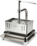 Grattugie di formaggio elettriche, 210 × 100 × 100 mm, 2 litri, Argento, acciaio inox