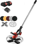 Oiyekntd, Lucidatrici, 900 W, 300 giri/min, 45 cm, Nero, funzionamento senza fili