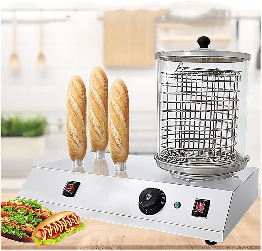 Macchine per Hot Dog, 450 W, 370 mm, 240 m, Nero, alluminio