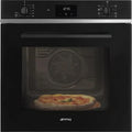 Smeg, Forno elettrico, SF6400PZB, 65 litri, 60 cm, 50 °C, Nero, illuminazione LED, funzione grill, spegnimento automatico