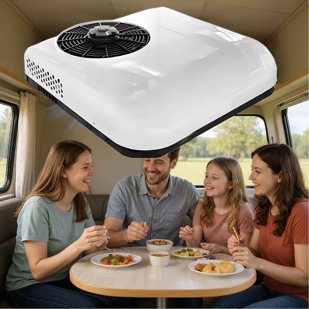 CHHMAELOVE, Condizionatore, 24 V, 2200 W, 30 °C, Bianco