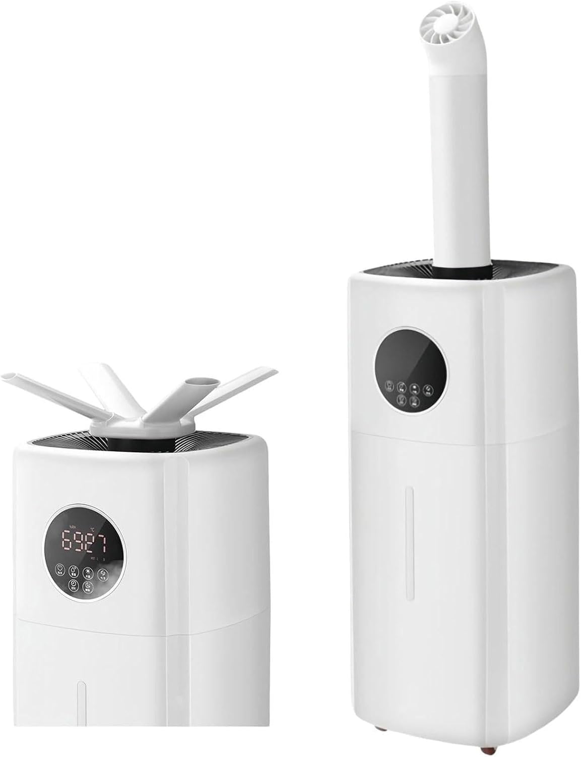 Generico, Umidificatori per tutta la casa, 21 L, 110 W, 68 cm, Nero, illuminazione LED, timer