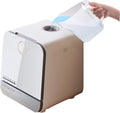 Tavolo, OCMOH, 46,7 cm, 18,4 pollici, Bianco, acciaio inox