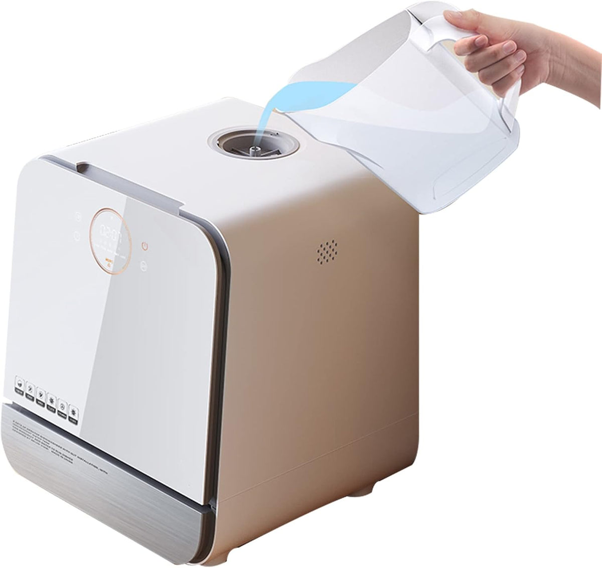 Tavolo, OCMOH, 46,7 cm, 18,4 pollici, Bianco, acciaio inox
