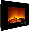 Suinga, Camino elettrico, 1800 W, 600 x 158 x 520 mm, Nero, illuminazione LED, protezione dal surriscaldamento