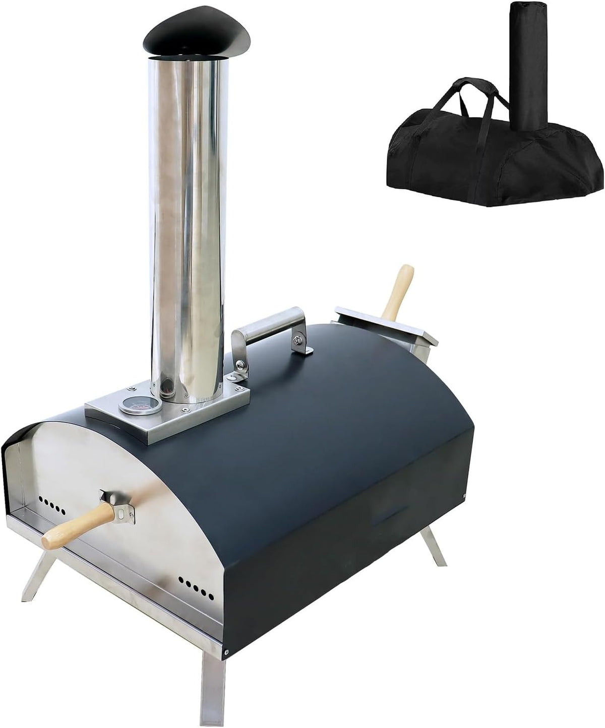 ZXTRYBHD, Forno per pizza, 3 cm, Argento, acciaio inox