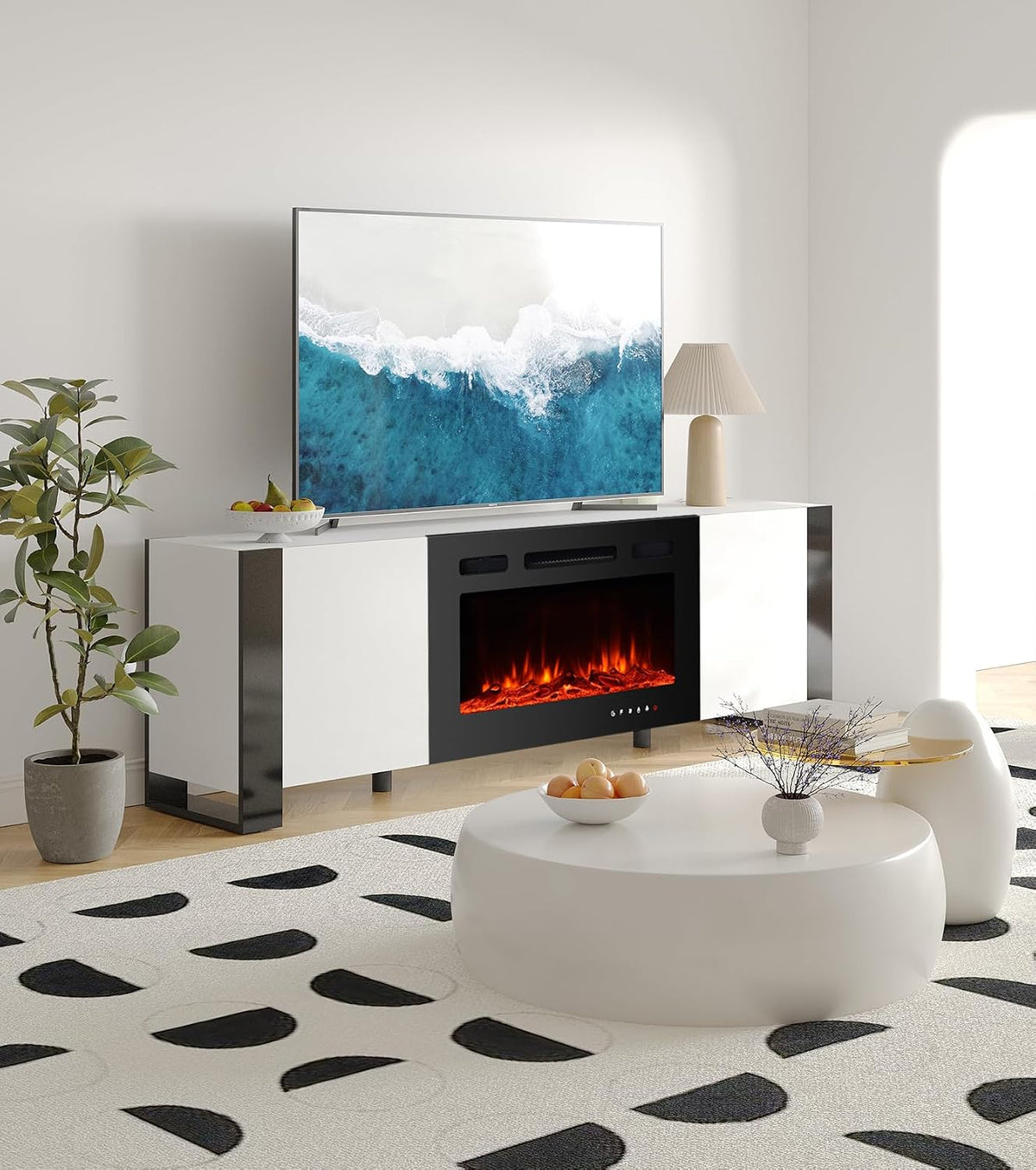 Smart TV, M.C.Haus, 900 W, 76,2 cm, 165 cm, Bianco