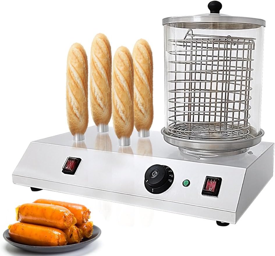 FURLOU, Macchine per Hot Dog, 110 V, 501 mm, 278 mm, Nero