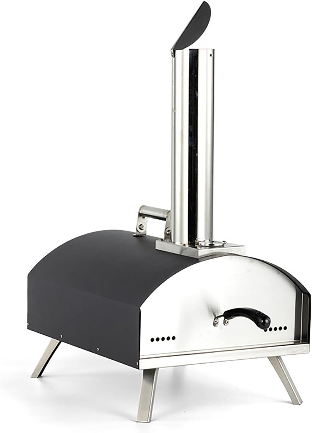MObyat, Forno per pizza, 450 °C, 15 kg, Argento, acciaio inox