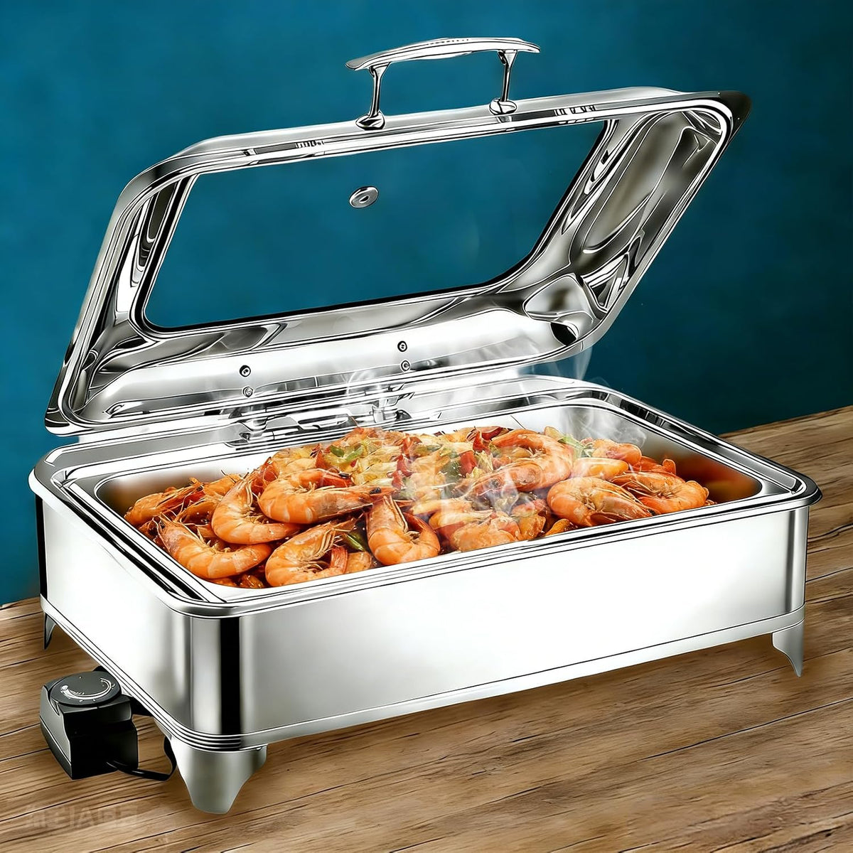 BOVDC, Scaldavivande, 9 L, 400 W, Nero, acciaio inox