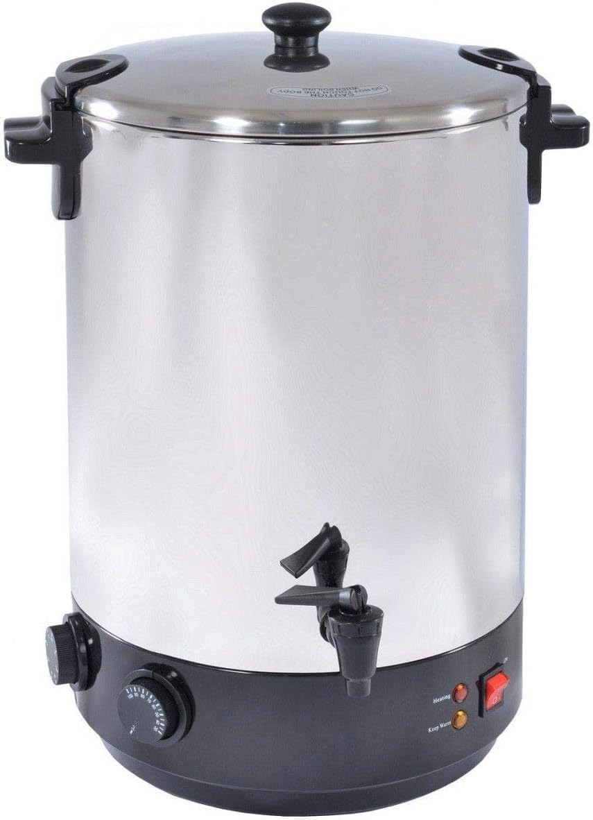 Kitchen Chef, Macchine per conserve e vin brulè, ZJ-280TD, 28 l, 2500 w, 56,5 x 40 x 38 cm, Argento, acciaio inox, timer