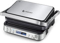 AMZCHEF, Piastre, 2000 W, 33 x 35 x 17 CM, 7 cm, Nero, alluminio, illuminazione LED, funzione grill